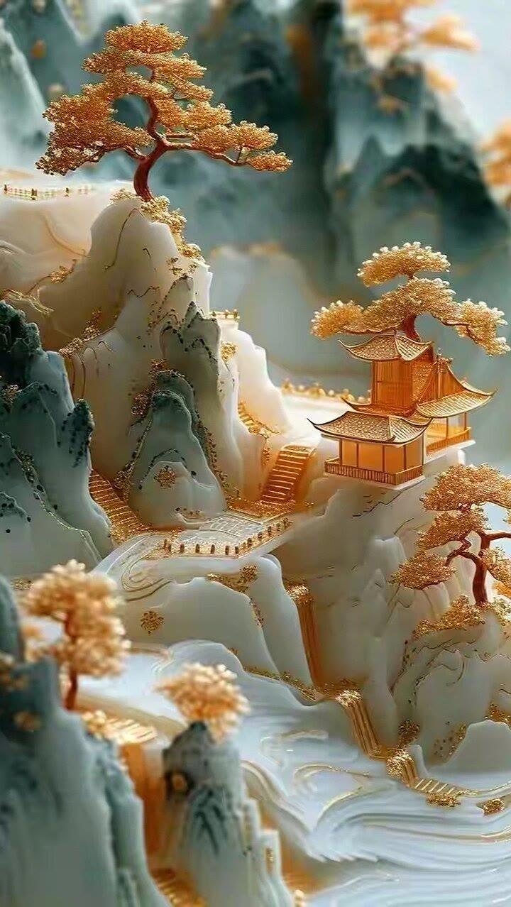 冬日生活打卡季 梦幻仙境，金碧辉煌的东方园林