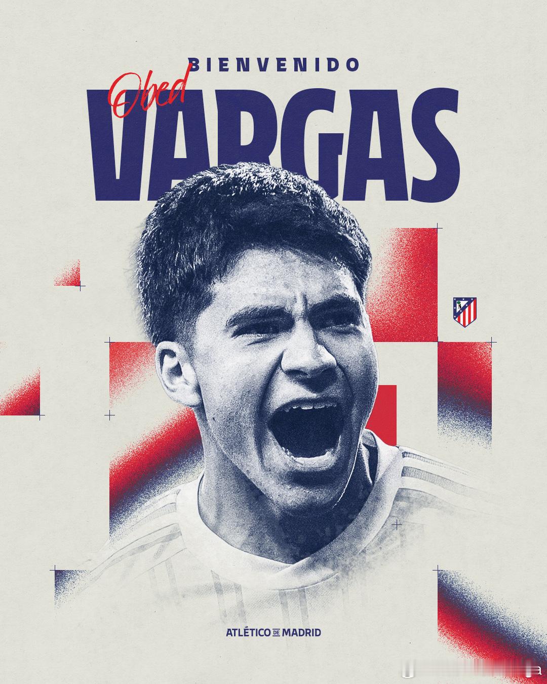 【签约】马德里竞技冬窗第三签：奥韦德-巴尔加斯奥韦德-戈麦斯-巴尔加斯（Obed