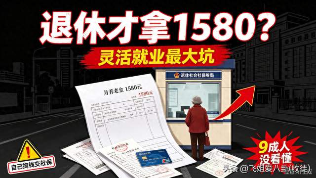 大姐56岁退休仅1580元！灵活就业社保最大的坑，没人敢说透