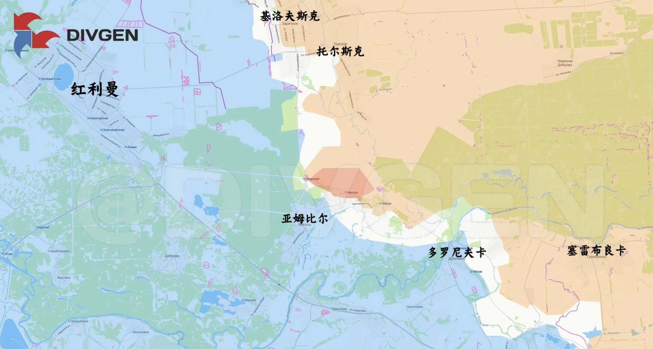 俄军攻入亚姆比尔，占了北部阵地。现在，俄军对红利曼展开包围，一步步逼近，一步步收