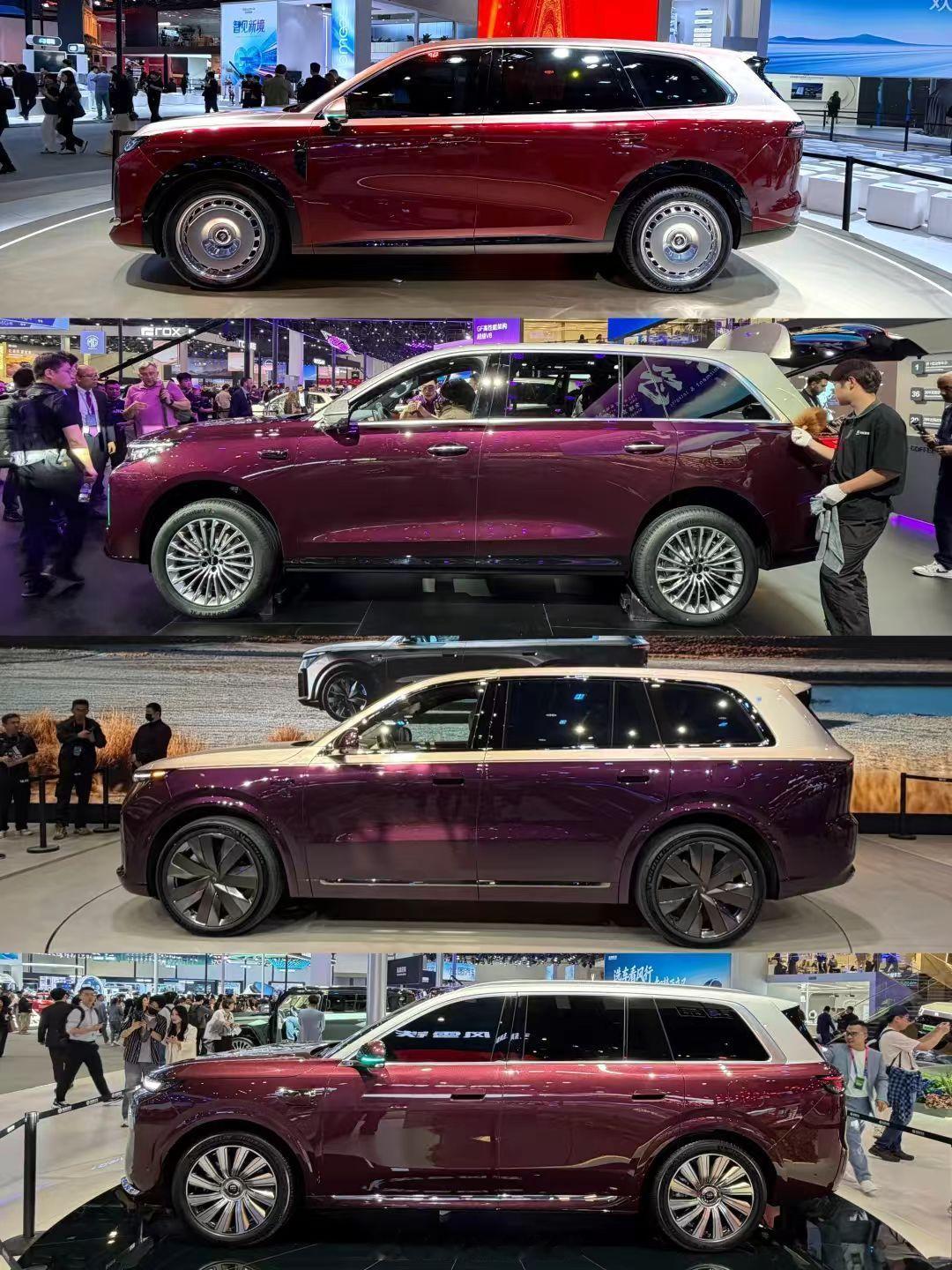 昨天北京车展媒体日第一天，我绕着展馆转了一圈，最大的直观感受就是：现在大三排六座