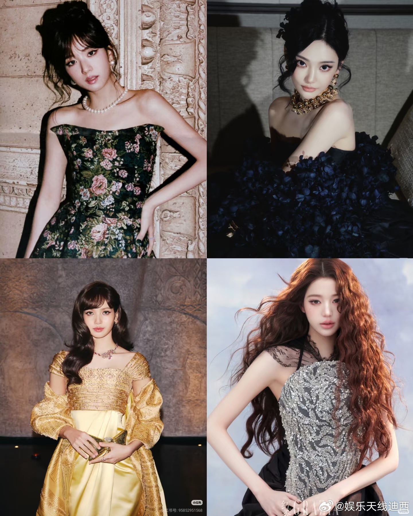 汇总全代kpop女爱豆高定数目1.金智秀：24套2.Lisa：17套3.宁艺卓：