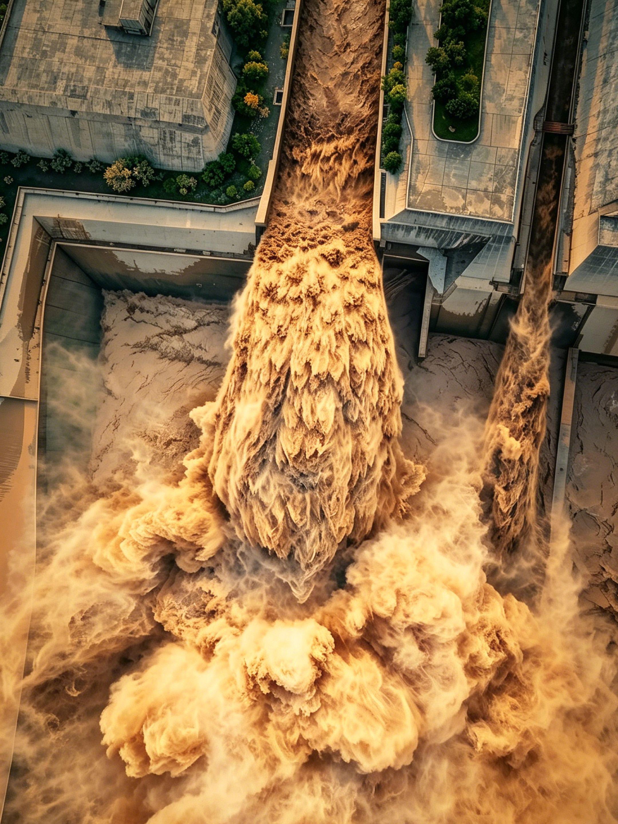 一年仅一次‼️黄河小浪底巨浪简直封神✨。西安盛夏40℃高温持续刷屏，想...