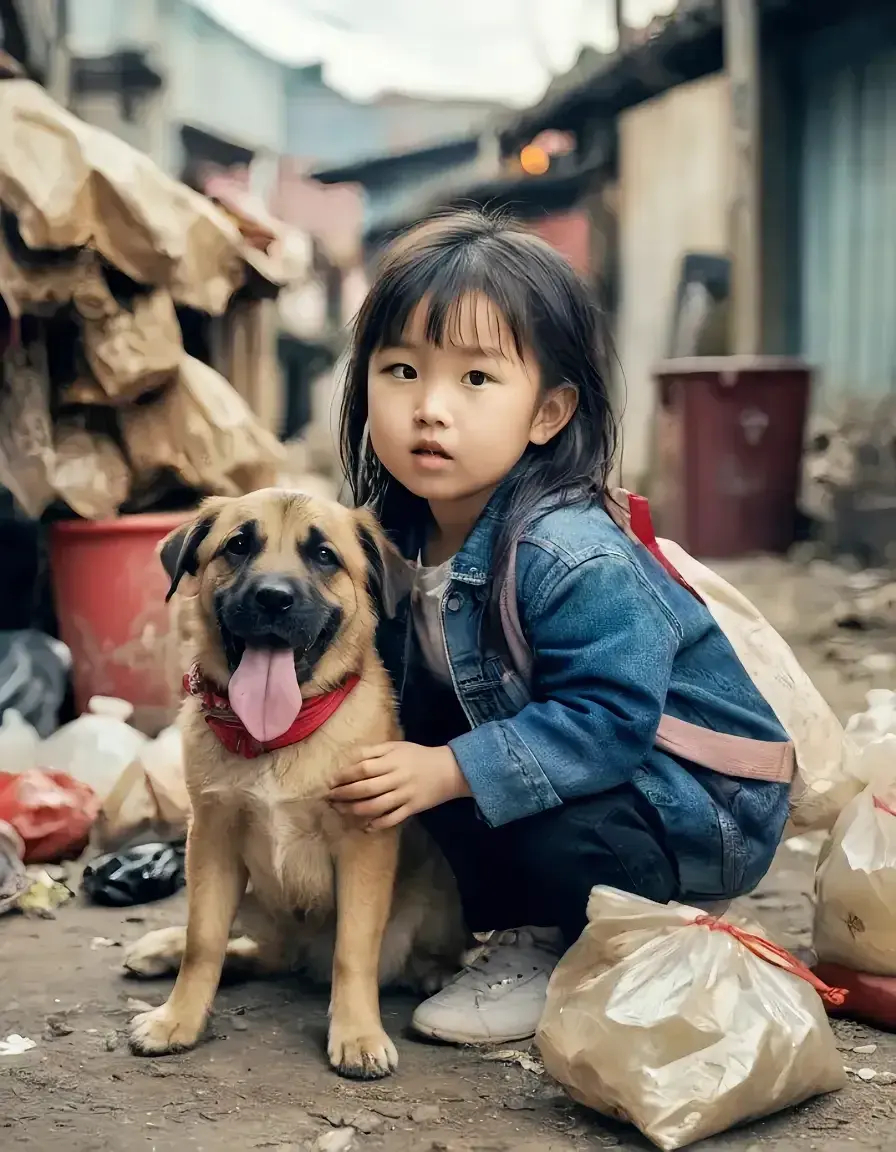 小狗的眼睛里藏着星星，小孩的眼睛里装着爱！