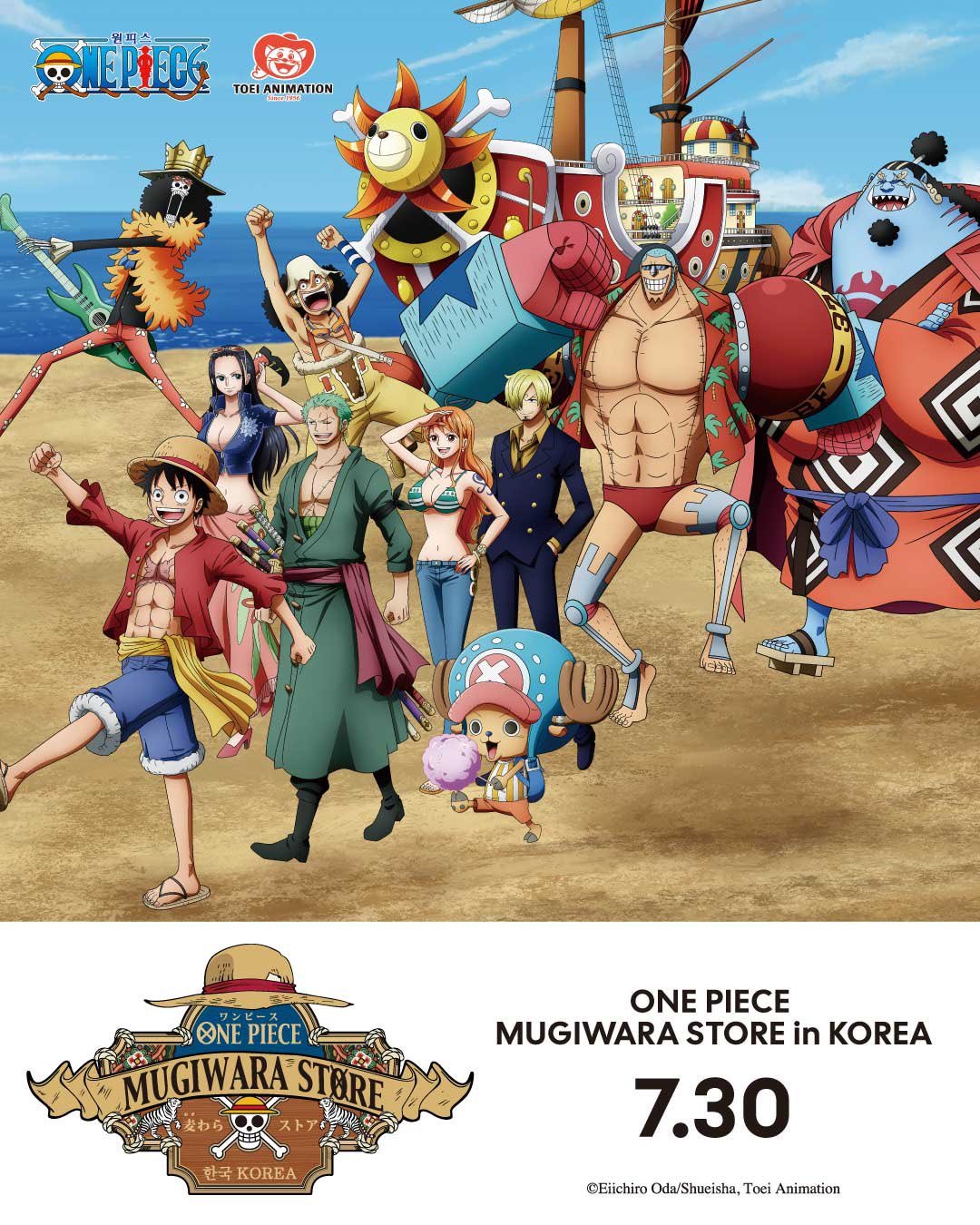 海贼王 【本田快讯】         韩国海贼王快闪店·7月30日起开张运营！ 