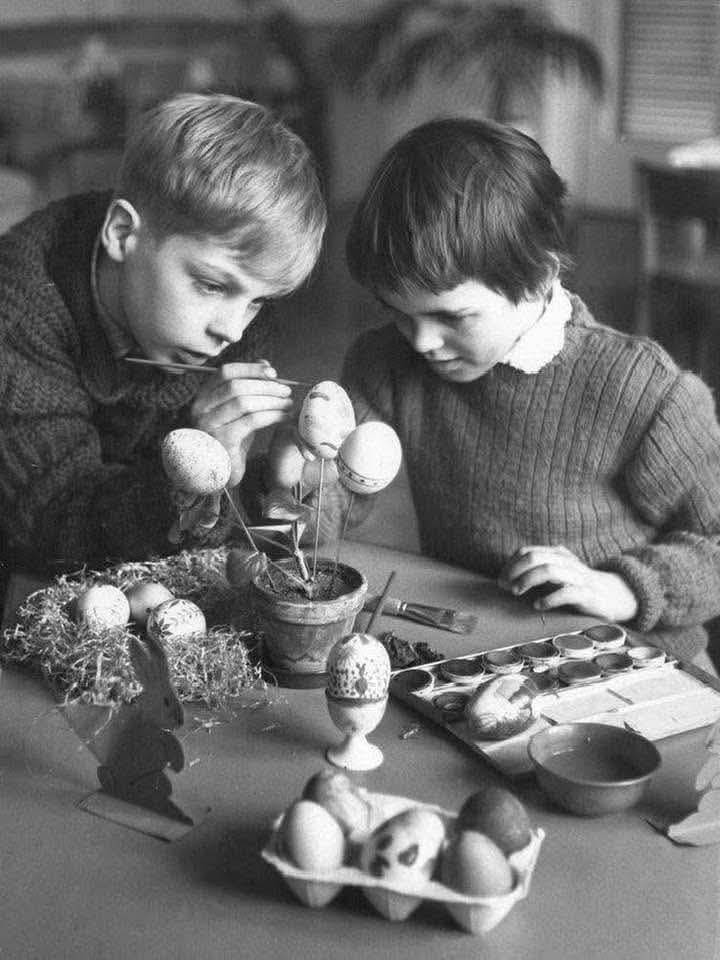 画彩蛋，50年代 