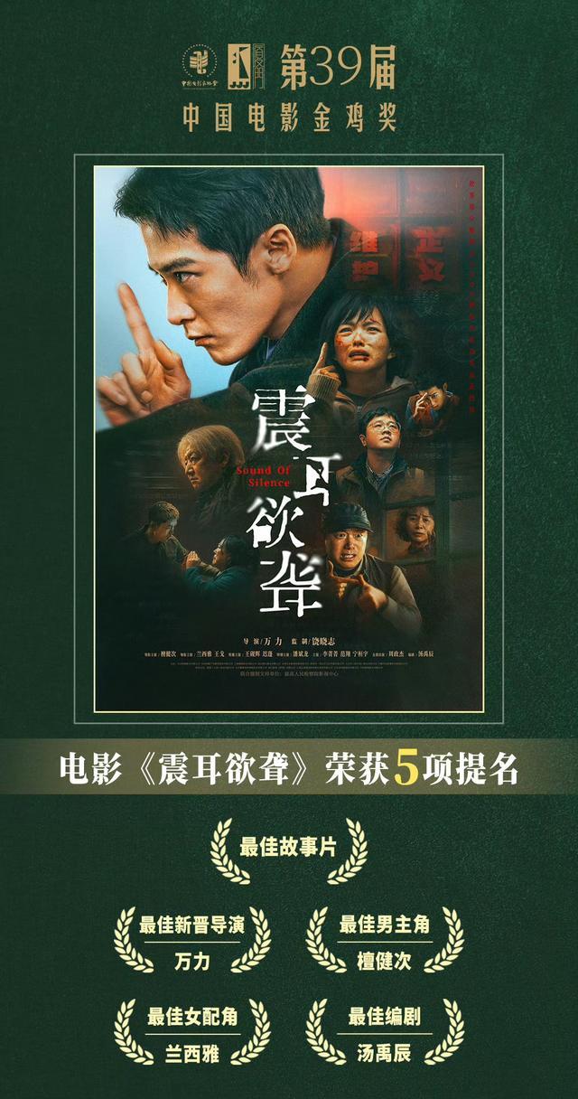 第二届华语电影金狮大赏提名名单正式公布，肖战、檀健次双双入围最佳男主角，与张孝全