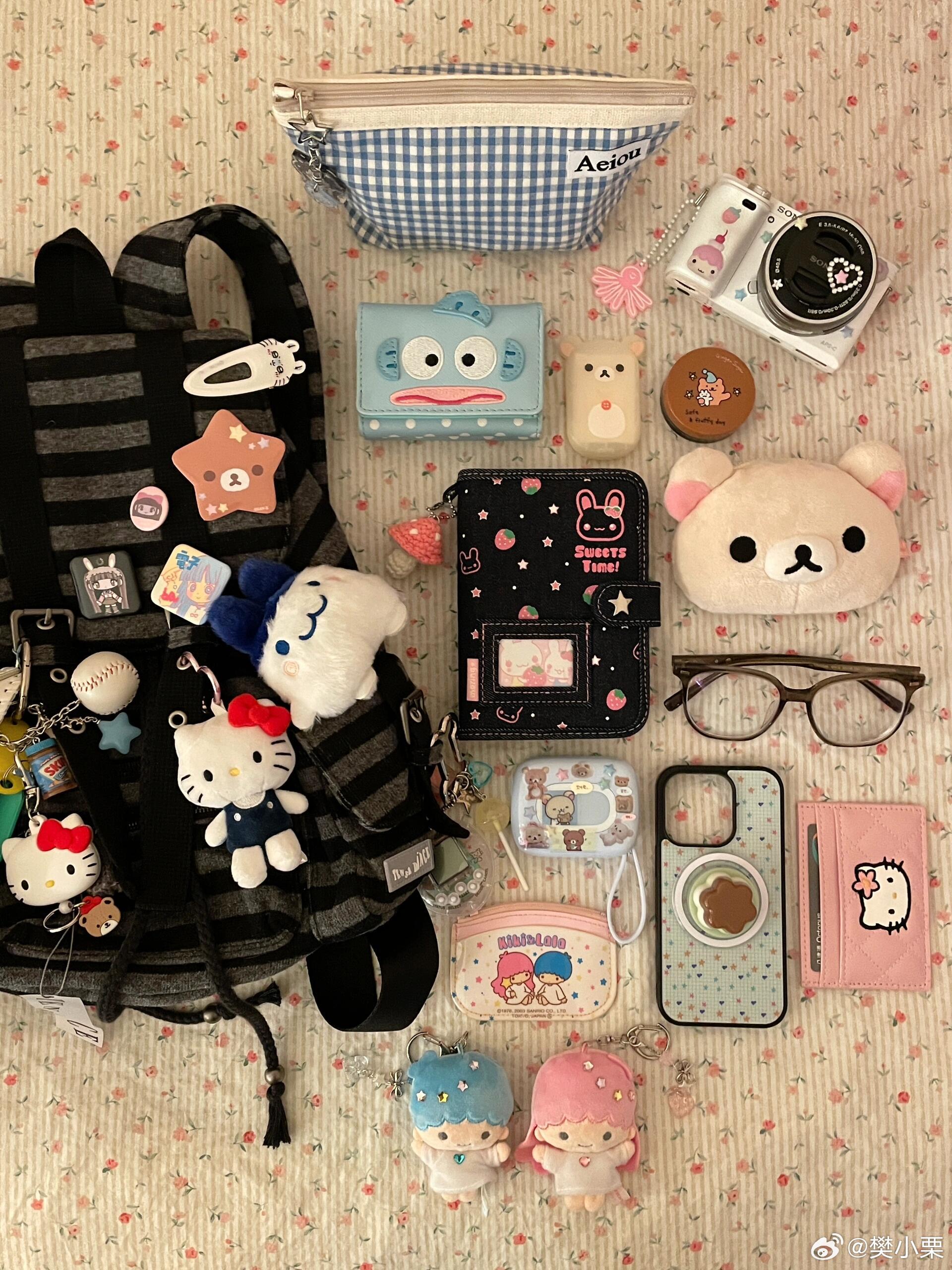 💭What’s in my bag翻翻我的随身好物没有人能拒绝这么多可爱的小玩