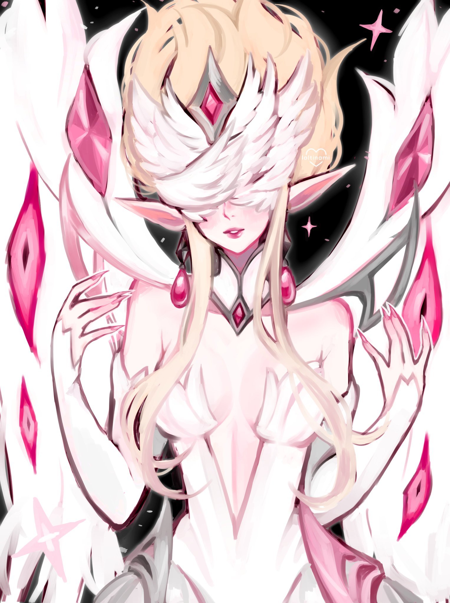 魔女 迦娜白色炫彩版（cr:loltinami）英雄联盟 ​​​