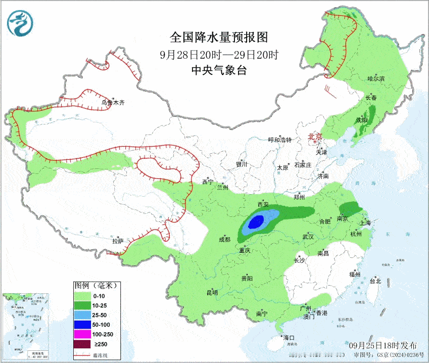 【强降水】昨晚到今天，我国降水增多增强。系统性的降水，主要有三块，一个是西藏南部