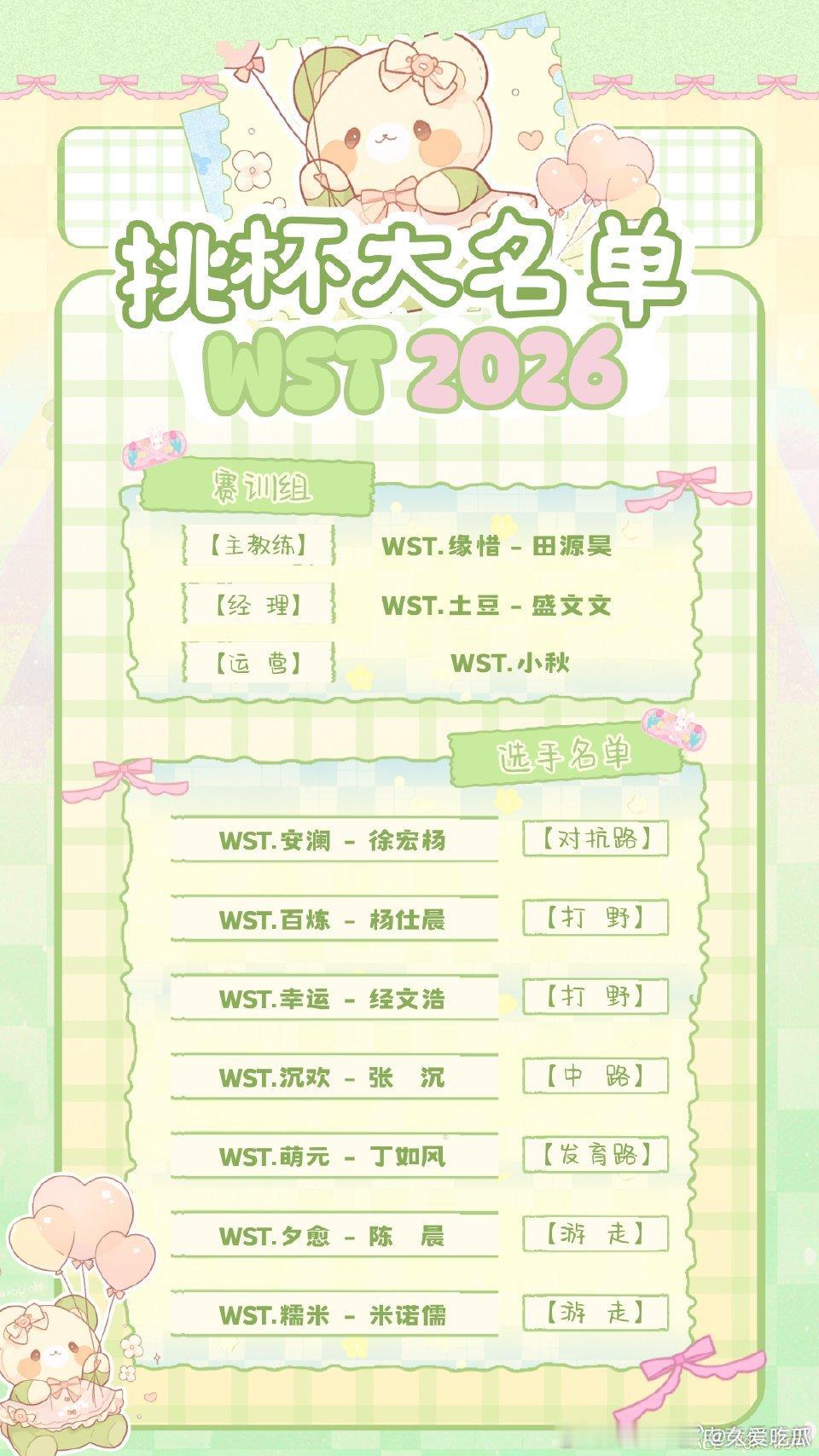 WST这个风格 有点像学生时代写的同学录 