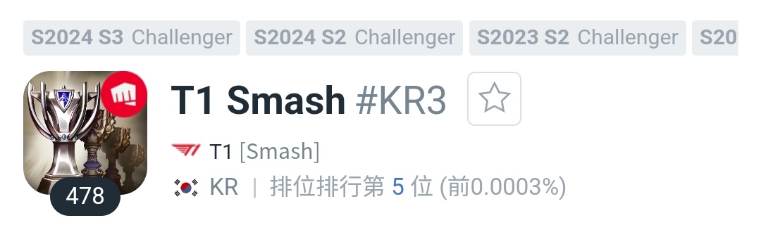 Smash头像换成了奖杯 英雄联盟[超话]  