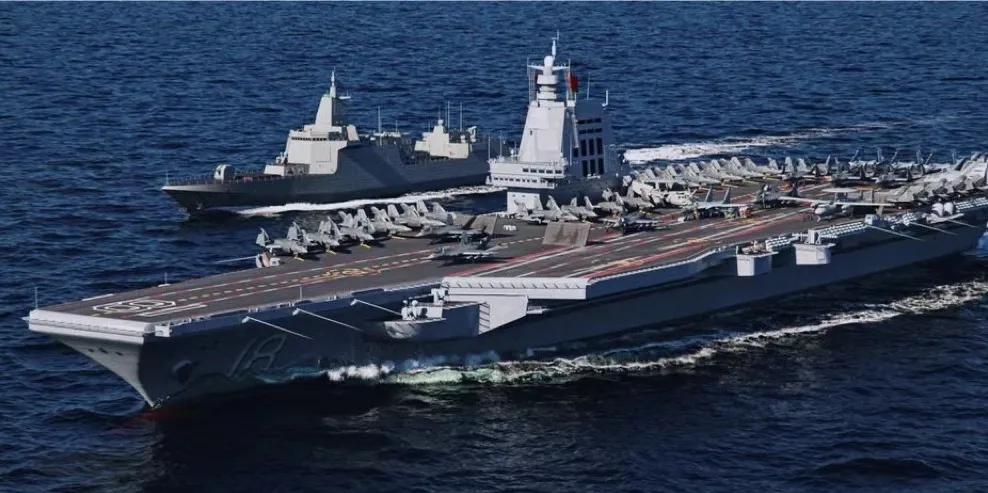 央视公布中国海军航母发展新动向，关于福建舰很可能会在下半年进行海试，而随着福建舰
