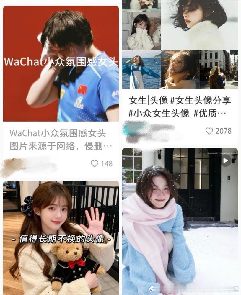 我不行了谁会用这样的小众氛围感女头