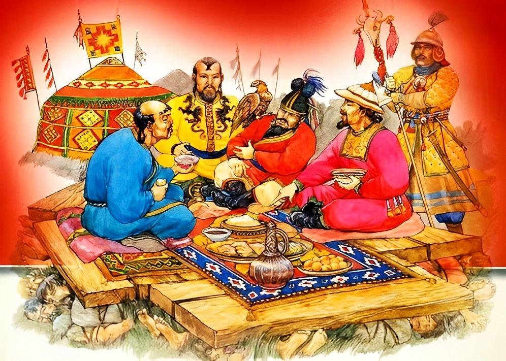 在长子西征期间，曾有多位成吉思汗后裔参加这场远征欧洲的战争，伊尔汗国的御用史学家