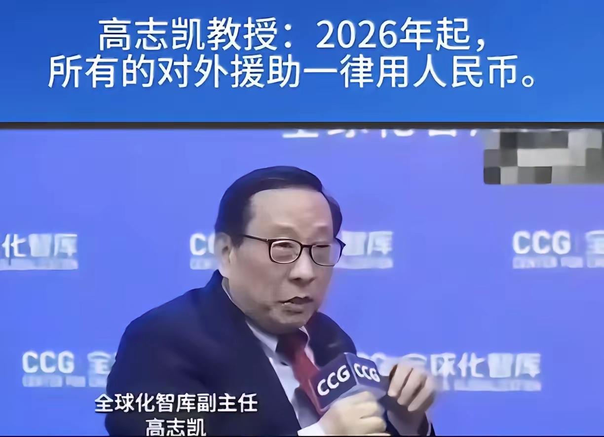 高志凯这招太绝！人民币结算会费援助，精准破局还藏三重深意

高志凯教授这话简直说