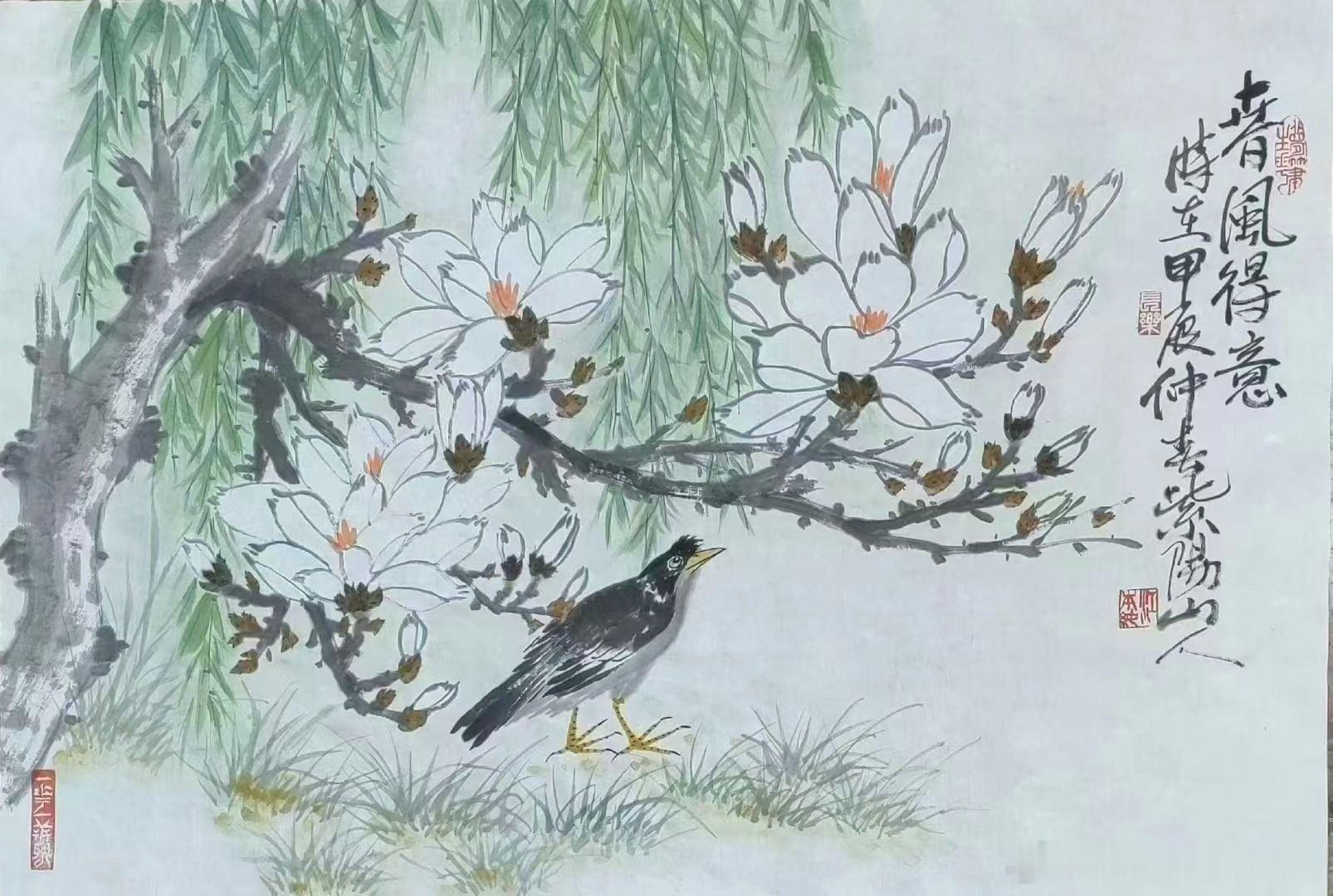 名家作品友情代理推荐分享 【江本纯】字玉华，号紫阳山人，毕业于中国美术学院，师从