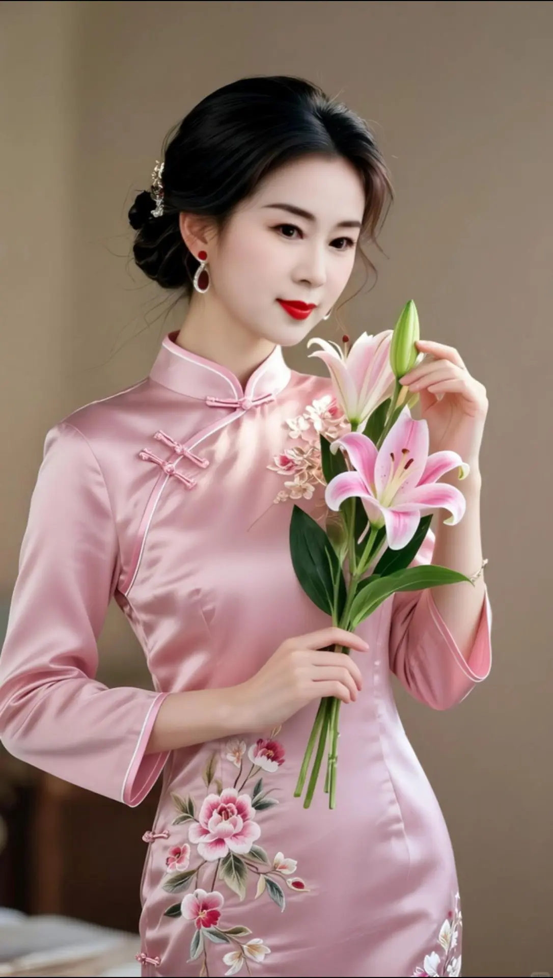 AI粉旗袍写真 随变ai随便玩