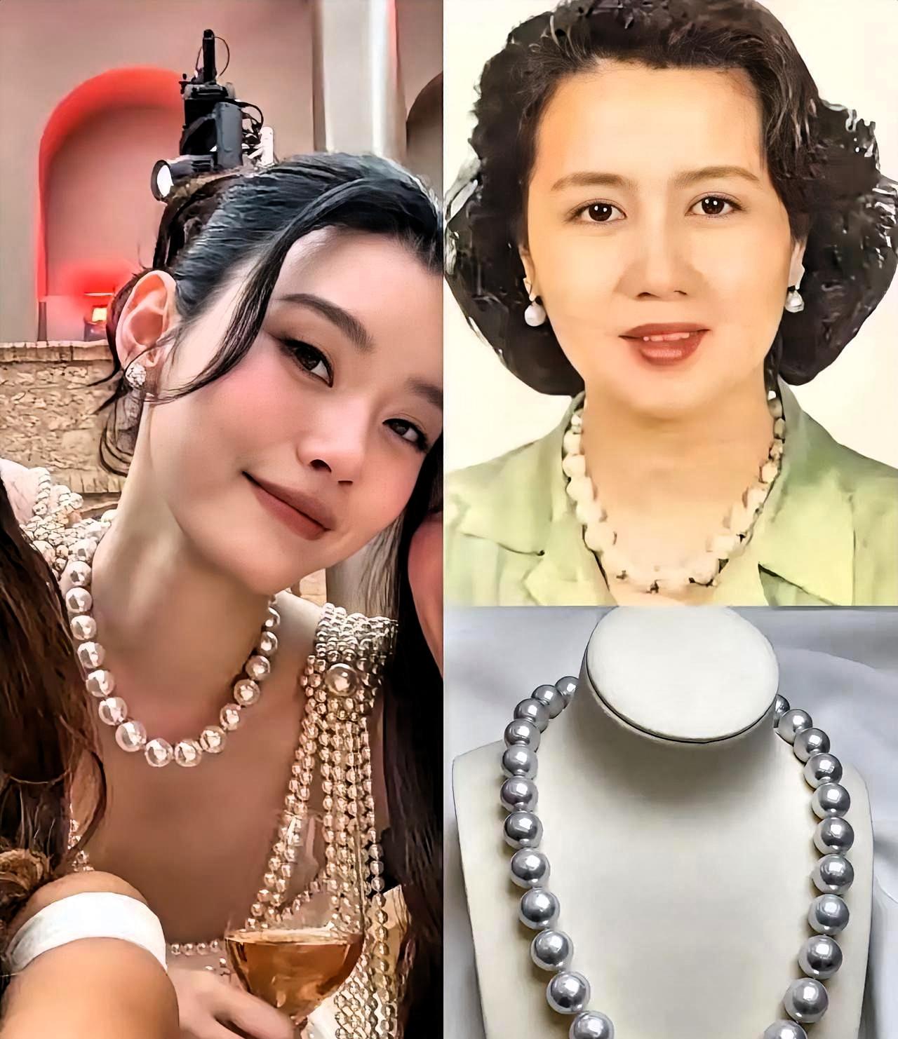 那条澳白珍珠项链，四太自己收藏了几十年，从没戴过。

奚梦瑶婚礼那天，她亲手给儿