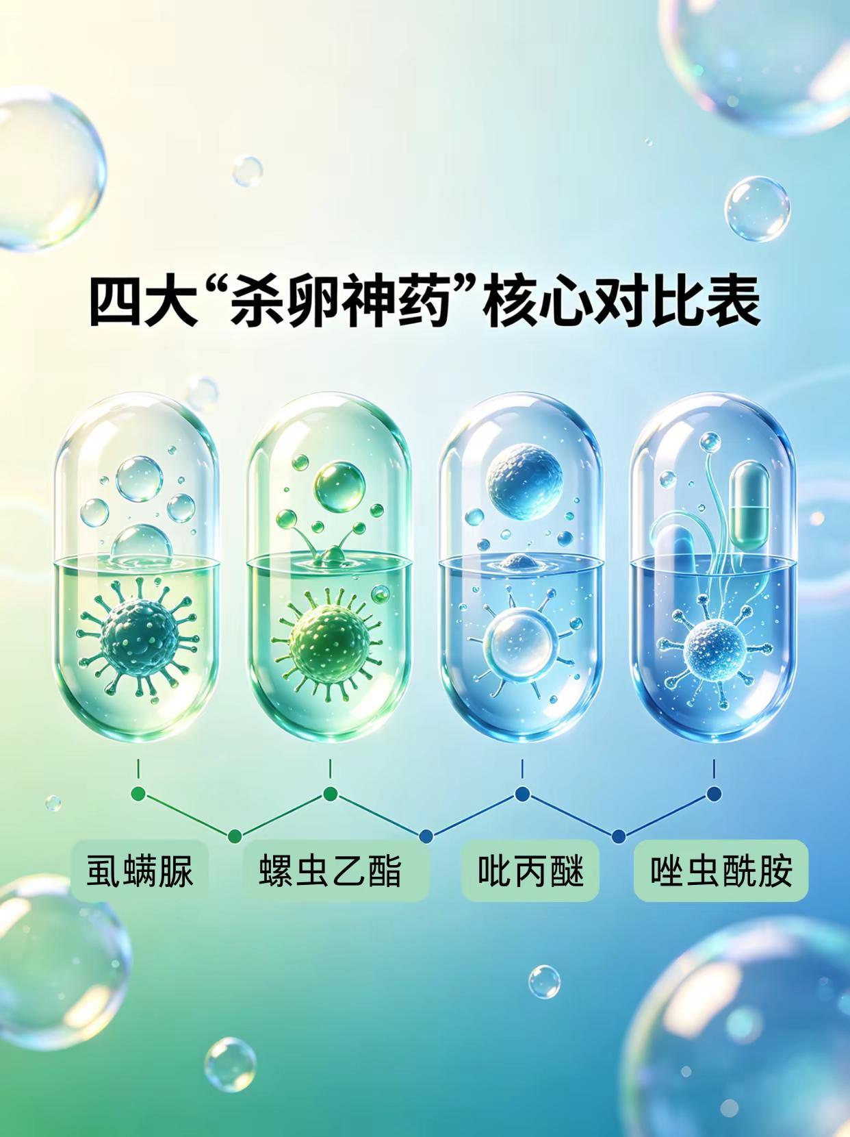 四大“杀卵神药”核心对比表（建议收藏）。杀卵