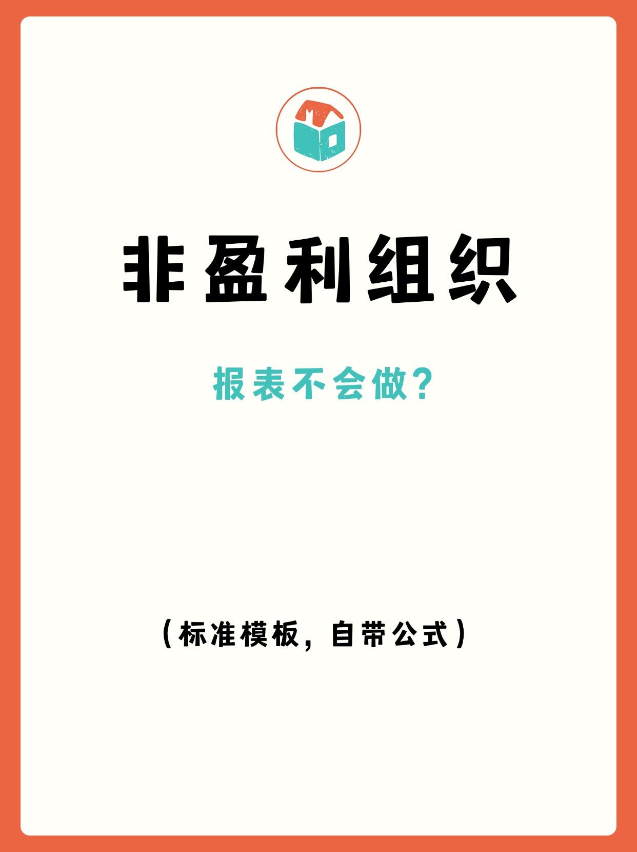 非盈利组织、社会团体财务报表模板