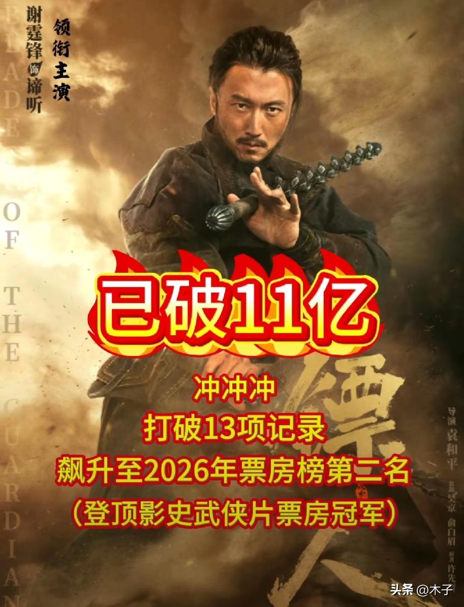 上映第13天，票房狂破11亿！上映前全网看衰，首日排片仅16%，《镖人：风起大漠