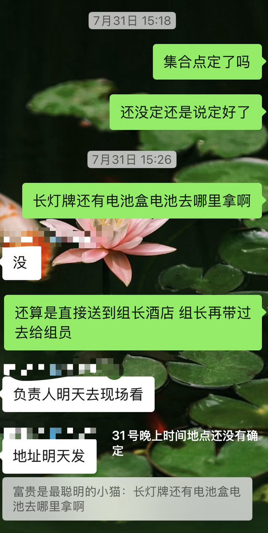 能否解释一下做为旅行箱的总负责人演唱会失联两天这件事？29号进群开始，除了让组长