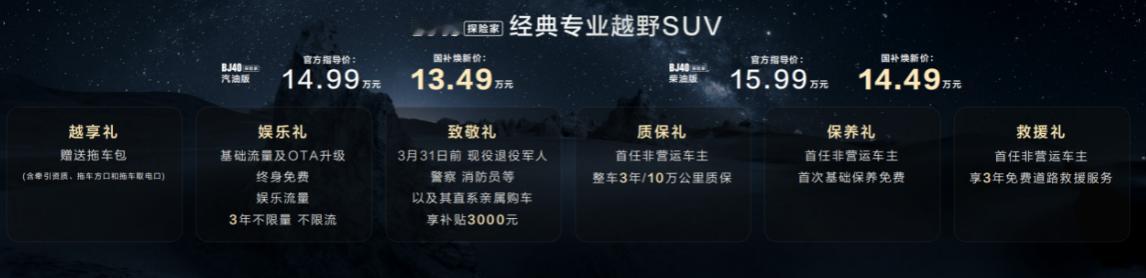 越野车界老炮——北京越野又发新车，BJ40探险家正式上市，官方指导价为14.99