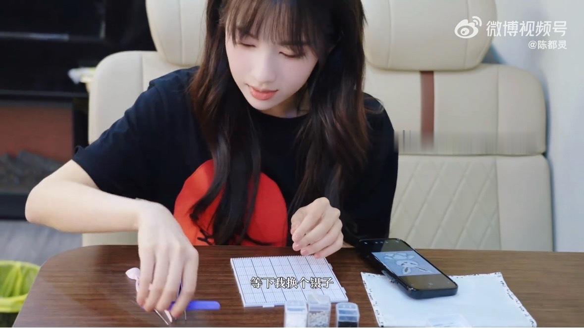 陈都灵拼的雷霆凶兔陈都灵的拼豆vlog 陈都灵如此美萌 陈都灵