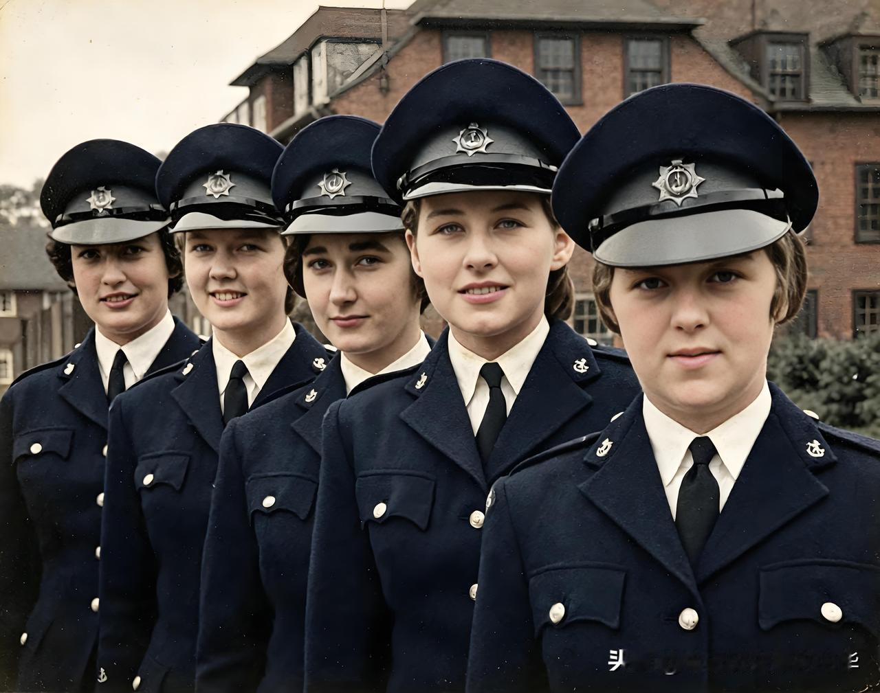 英国皇家海军女子服务队
1950年代中期，照片上这五个年轻漂亮的女军人，她们是W
