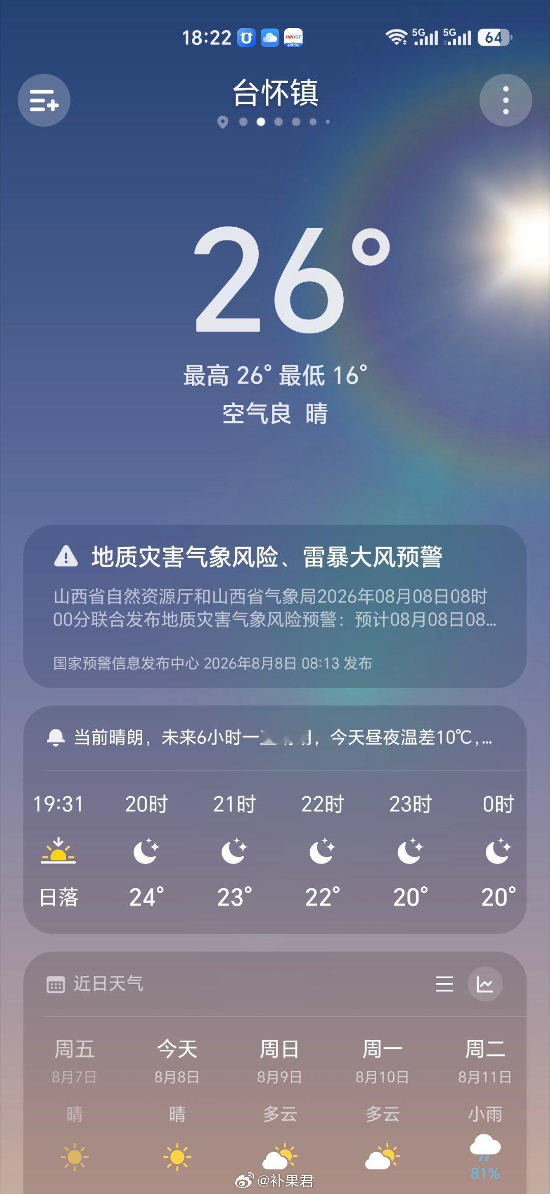 我最近这些天冻得够呛的今年，我这里几乎没有热过，没有上过30度，雨水特别多，山洪