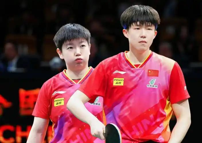 “莎头”合体，3局搞定！

王楚钦+孙颖莎今晚只花了20分钟，就把中国香港组合黄