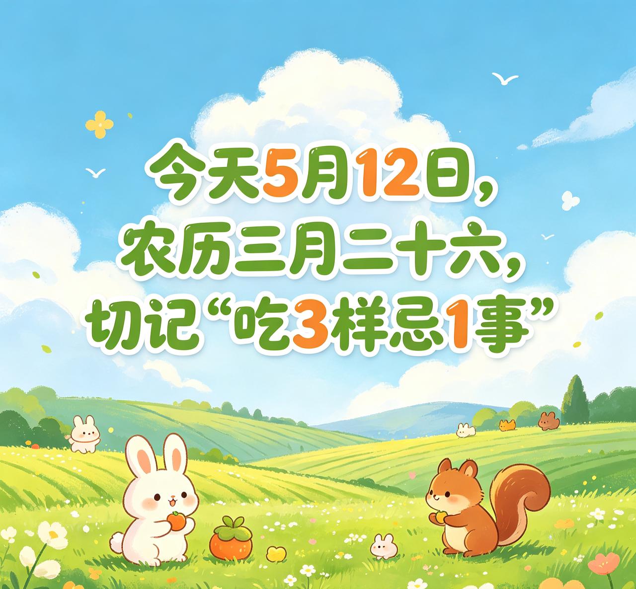 【今天农历三月廿六！牢记“吃3样忌1事”，老规矩别当耳旁风，招财纳福保平安！】
