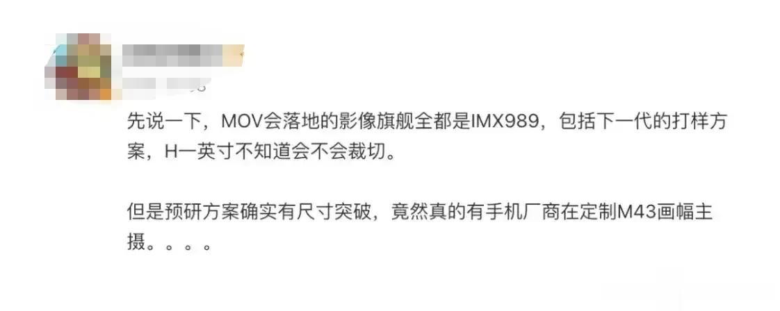 突然想起图一透露的m43画幅传感器的事，该信息发布于今年五月份，至今已过半年，而