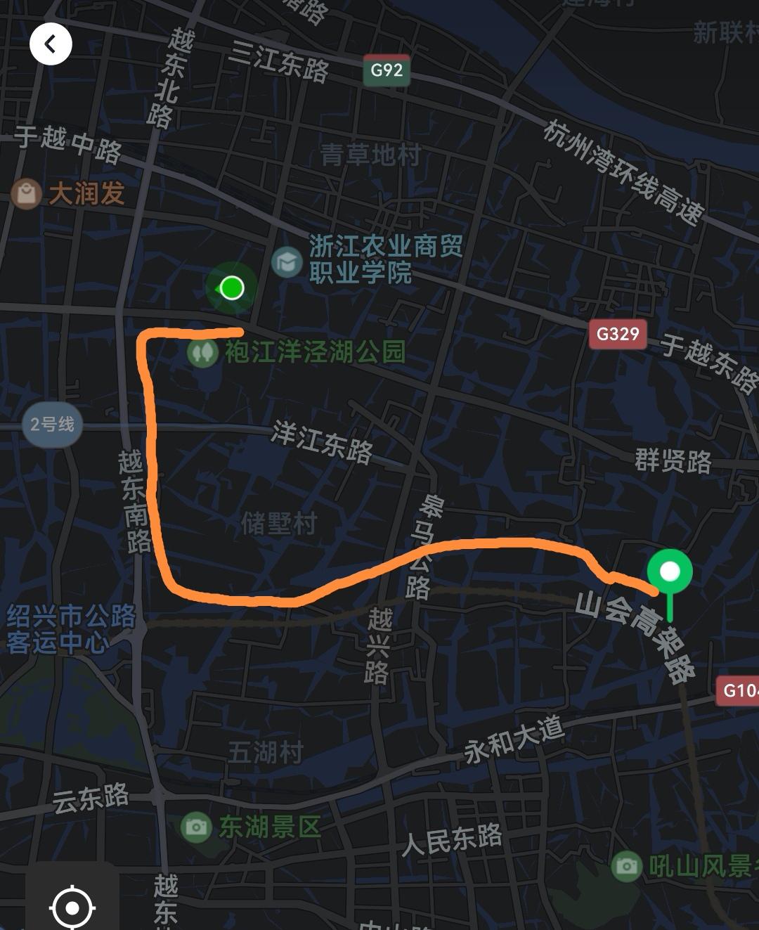 绍兴市农业科技示范园，要是不下雨，我骑自行车更近，没办法，乘公交车吧。