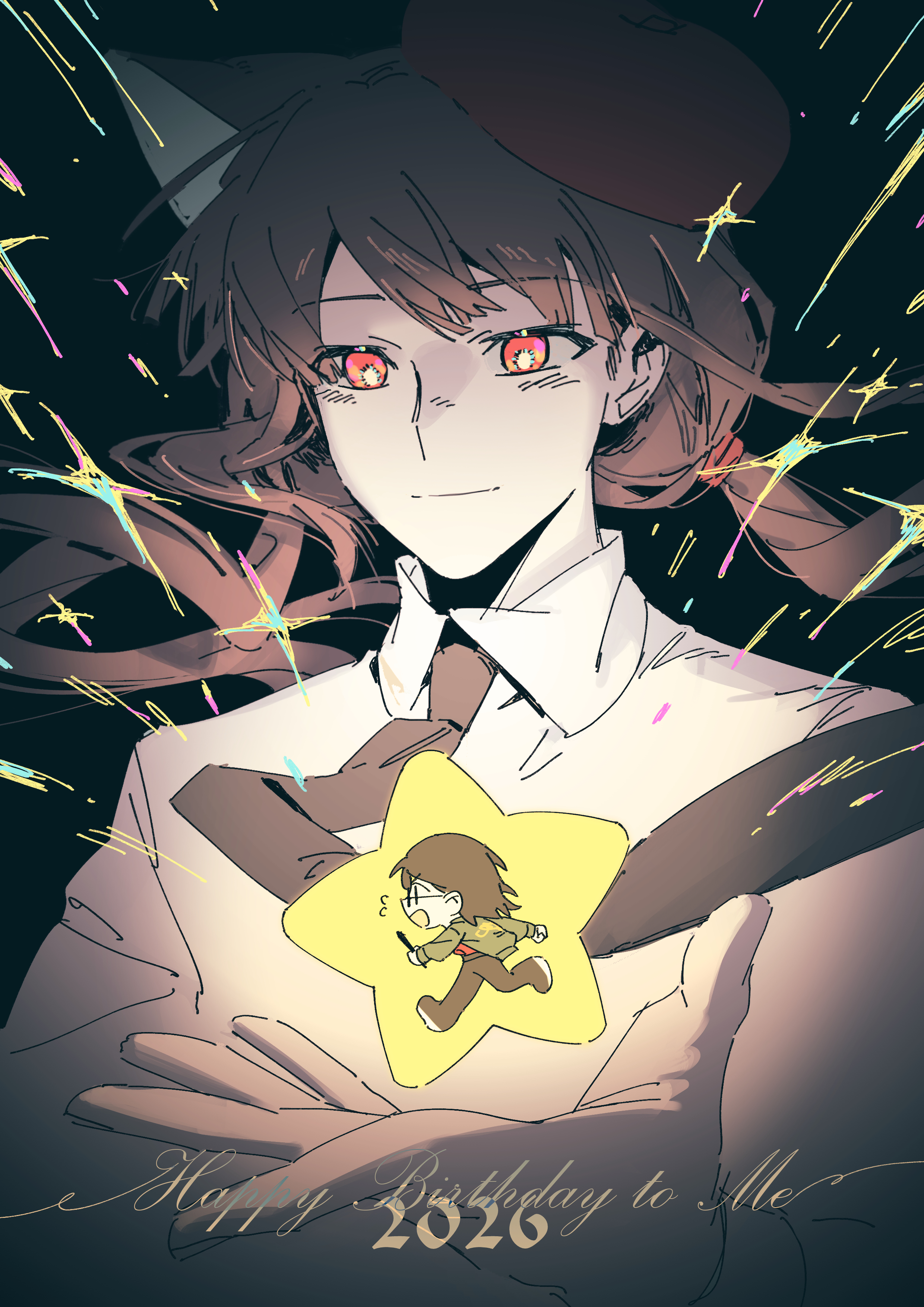 🌠️我带给了我星星🌠️诶~也是又过上生日了，上半年把自己养得很差，那就祝自己