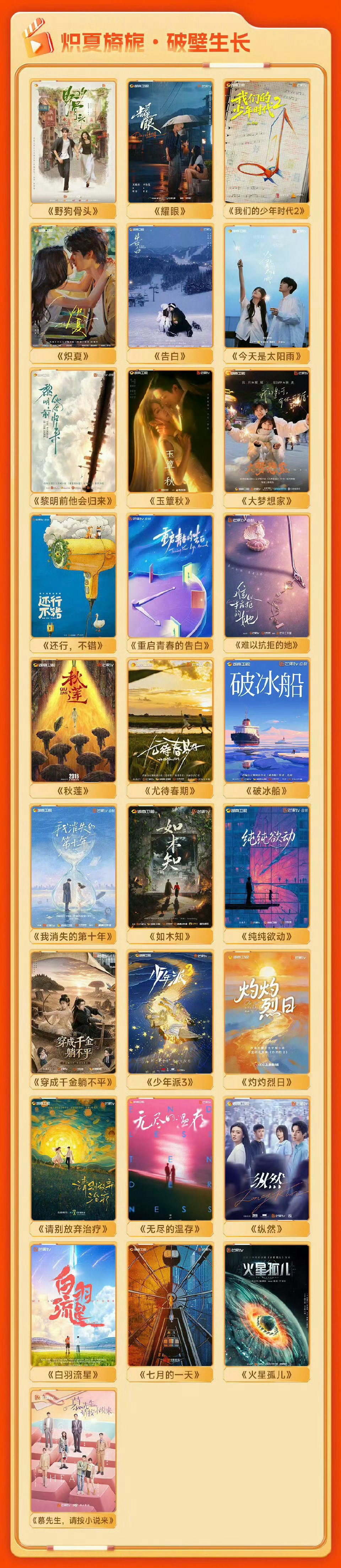 芒果招商会一下子全放出来了，干脆利落🥭 