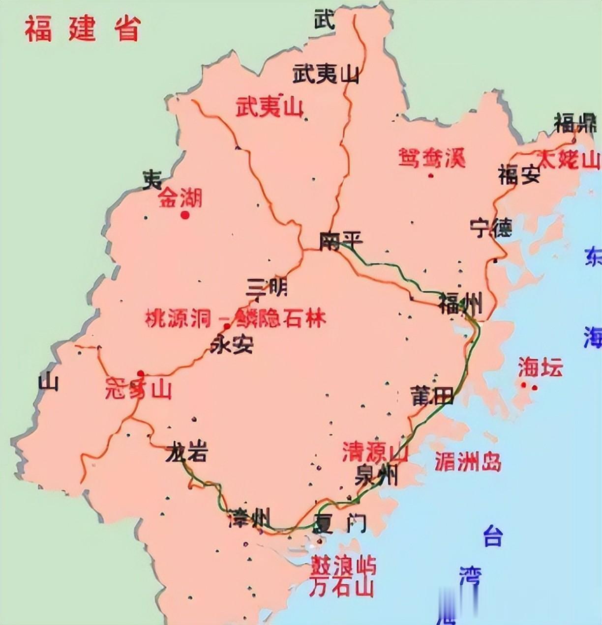 福建：古代兵家不争之地的神秘面纱
福建简称“闽”，源于古代福建的名称，由闽越国演