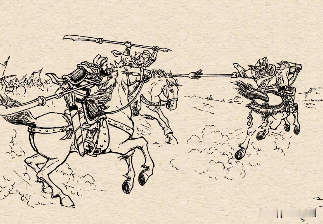 这是哪里来的少年将军，居然有如此武艺？眼见他一人竟然独战对方两将，但似乎有点招架
