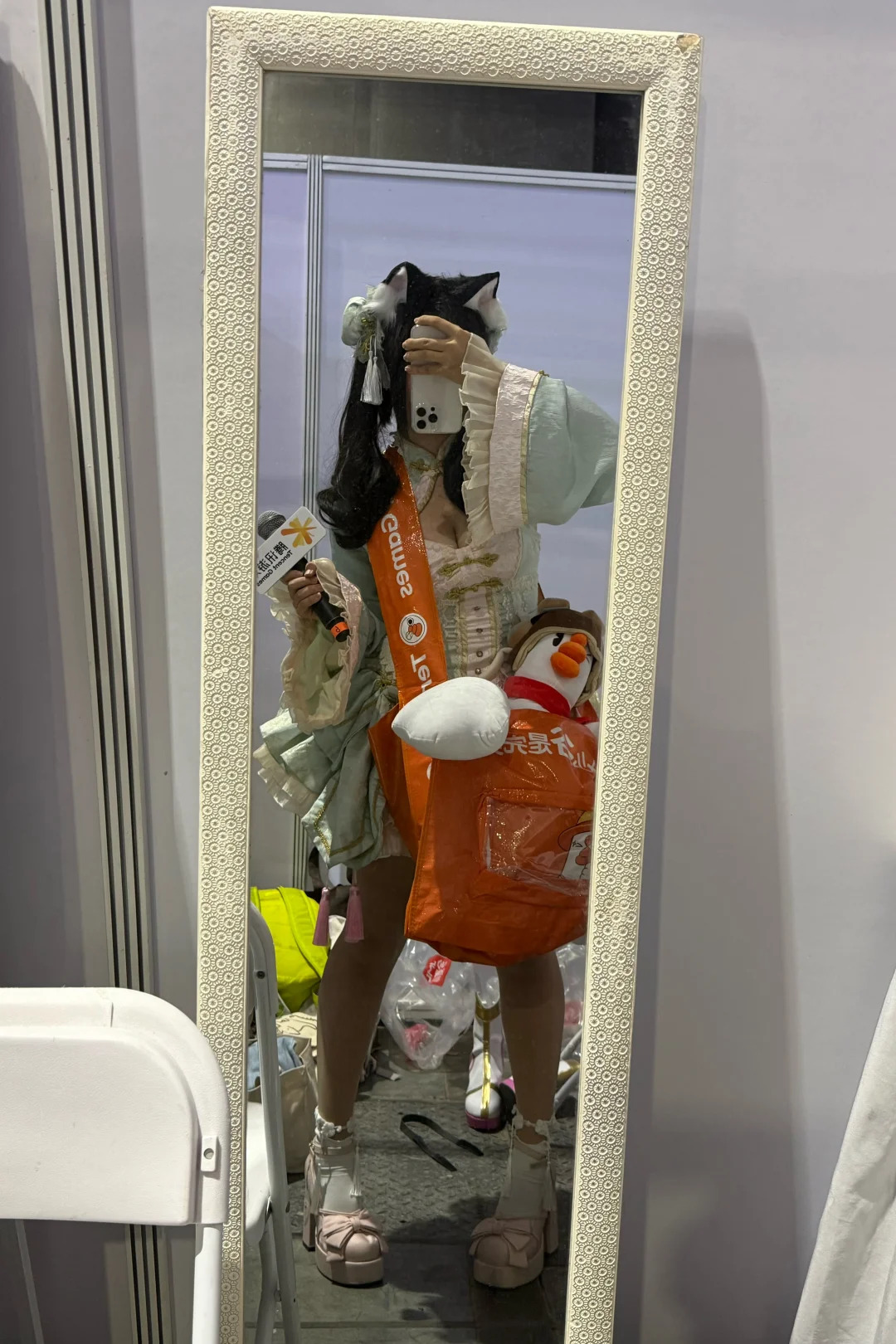 BW腾讯游戏展台主持下班！