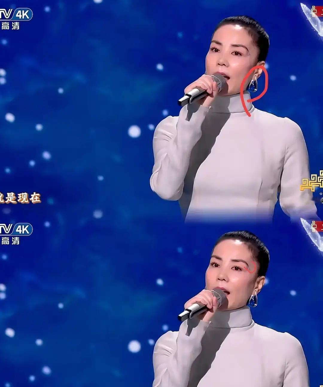 昨晚芒果台重播《声生不息》收官，王菲突然出现在大屏里，弹幕瞬间炸了。

原来是去