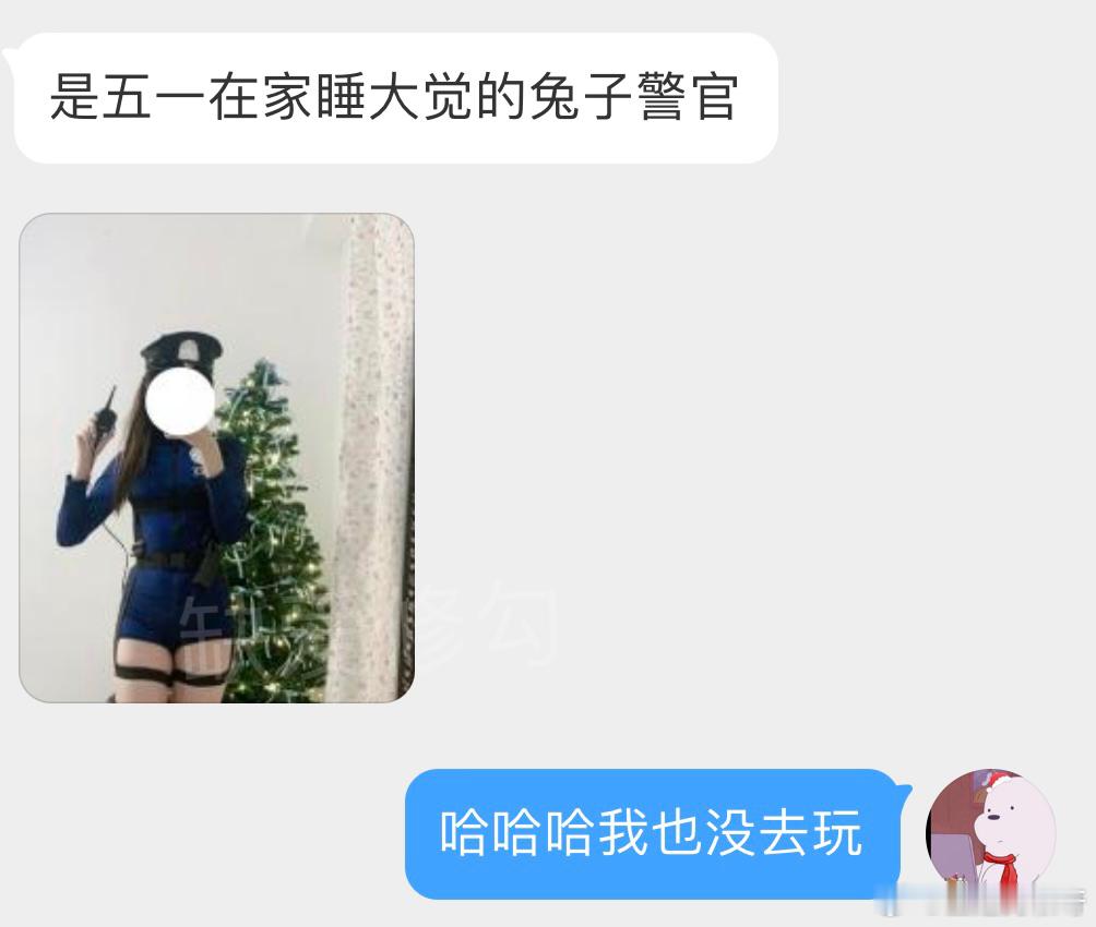 是五一在家睡大觉的兔子警官 ​​​