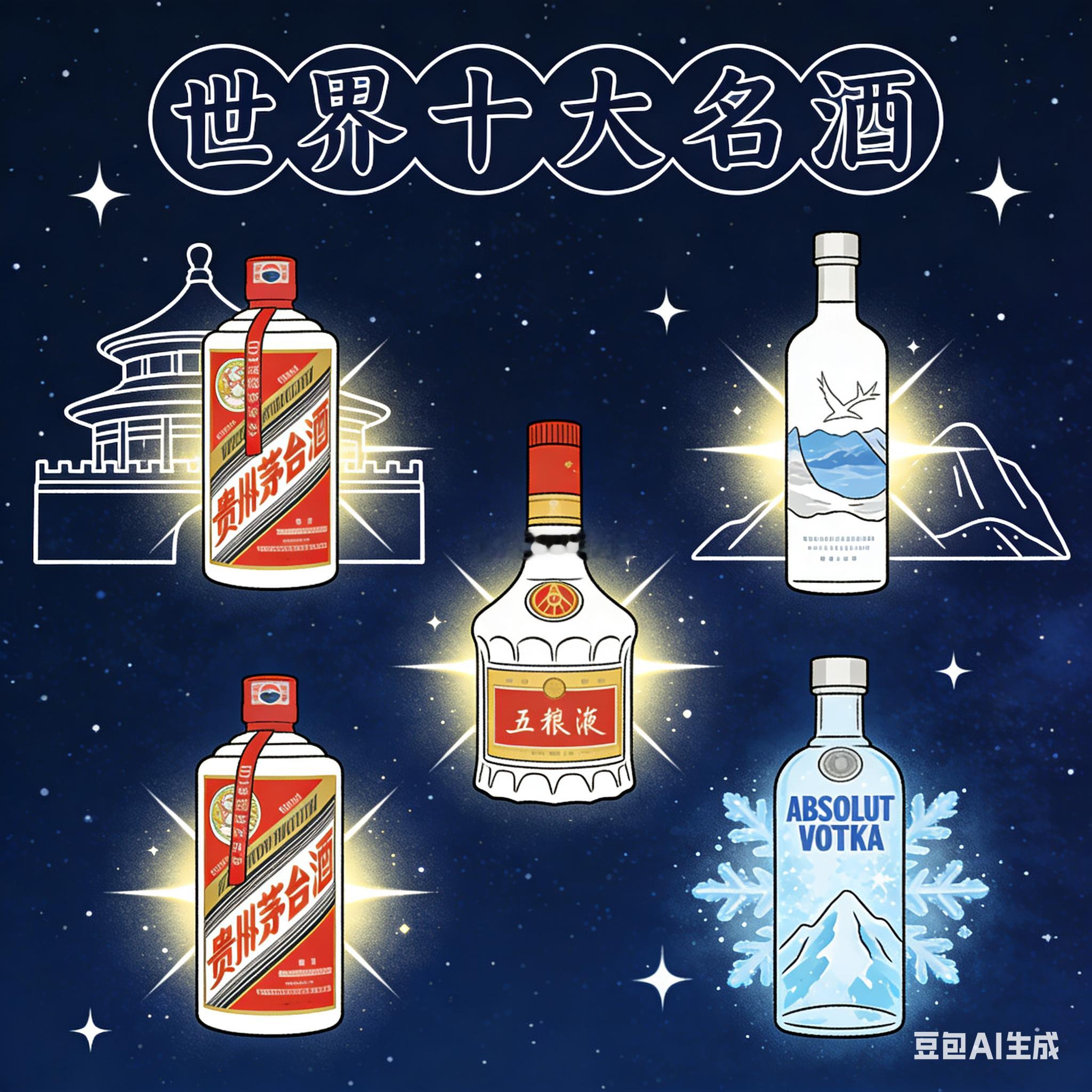 行业公司研究 世界十大名酒2024年全球酒类（含白酒、啤酒、烈酒、葡萄酒）营收榜