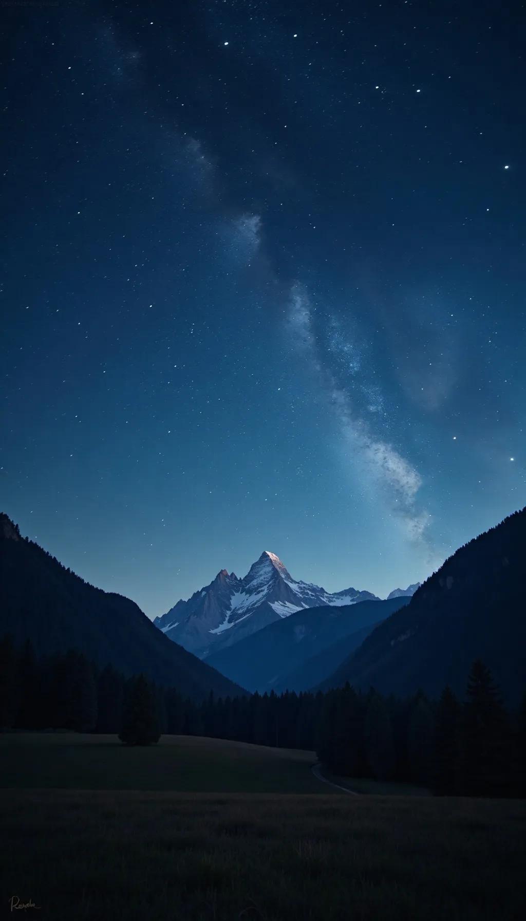 #你随手拍的最美图片是什么样的#星空下的宁静给人一种平和与神秘的感觉。璀璨的星星