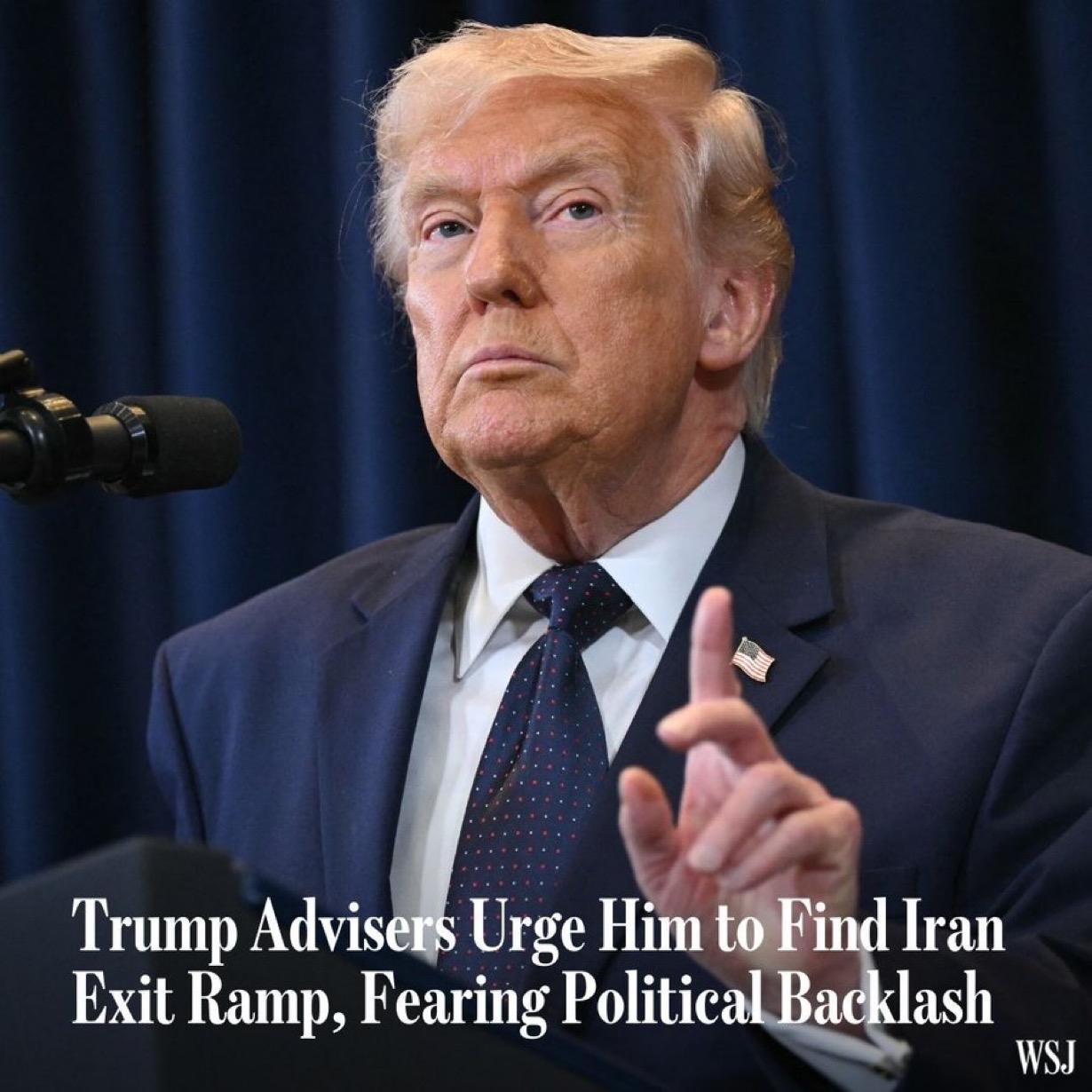 华盛顿邮报报道，特朗普表示，他正考虑尽快结束伊朗战争。与此同时，他的一些顾问私下