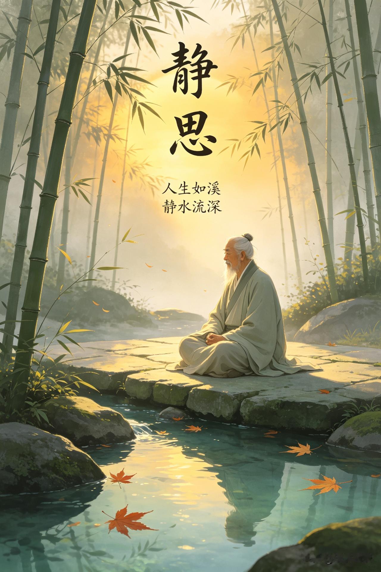 《天命之谓性，自适之谓乐》

天地有常运，人生无定踪。
命也非人力，心安即从容。