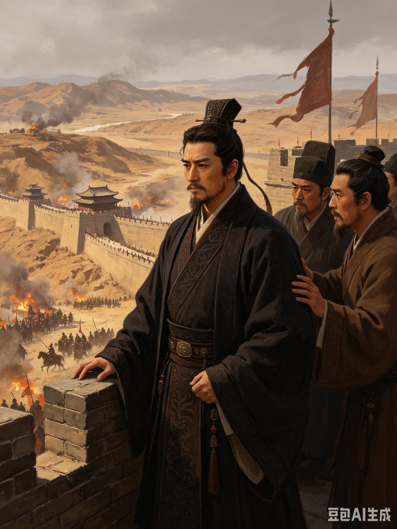 隗嚣:      看好了，我表演三次什么叫愚忠。

刘玄说要忠于汉室就应该到长安