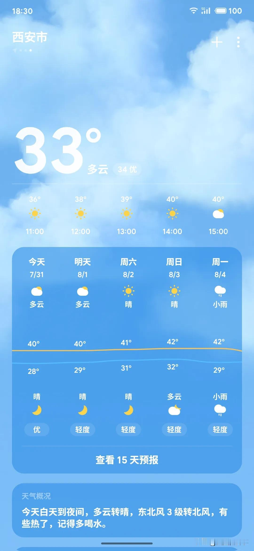 ● “万瓦鳞鳞若火龙，日车不动汗珠融。”——陆游《苦热》，我真的想光着腚在大街上