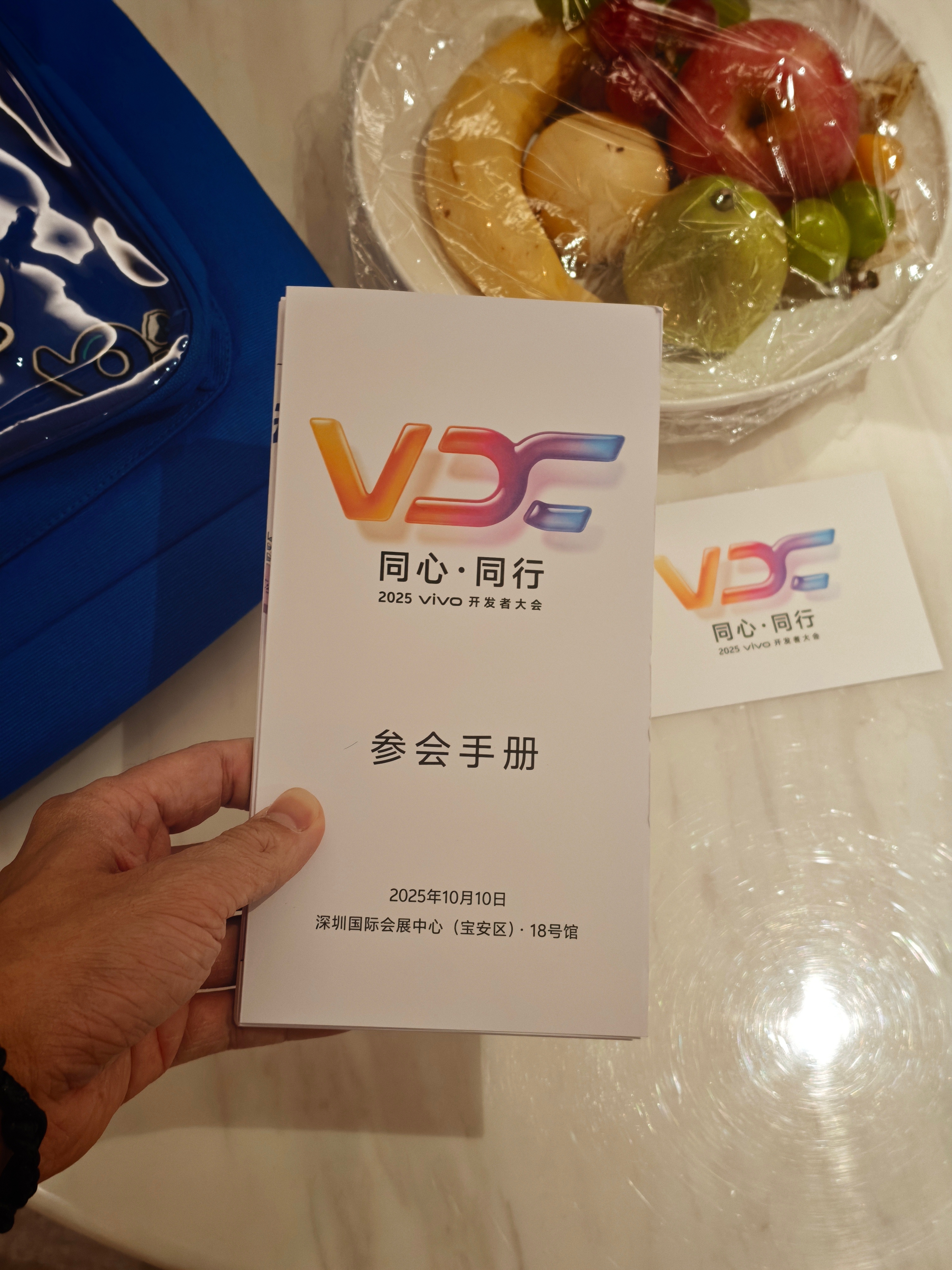 来参加vivo 2025开发者大会了[流浪地球2]蓝厂的这个袋子好好看，好可爱[