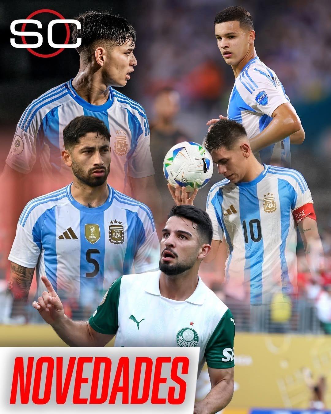 🇦🇷入选阿根廷国家队九月南美世预赛 部分成员：⚽ 弗拉科-洛佩斯新入选。⚽️